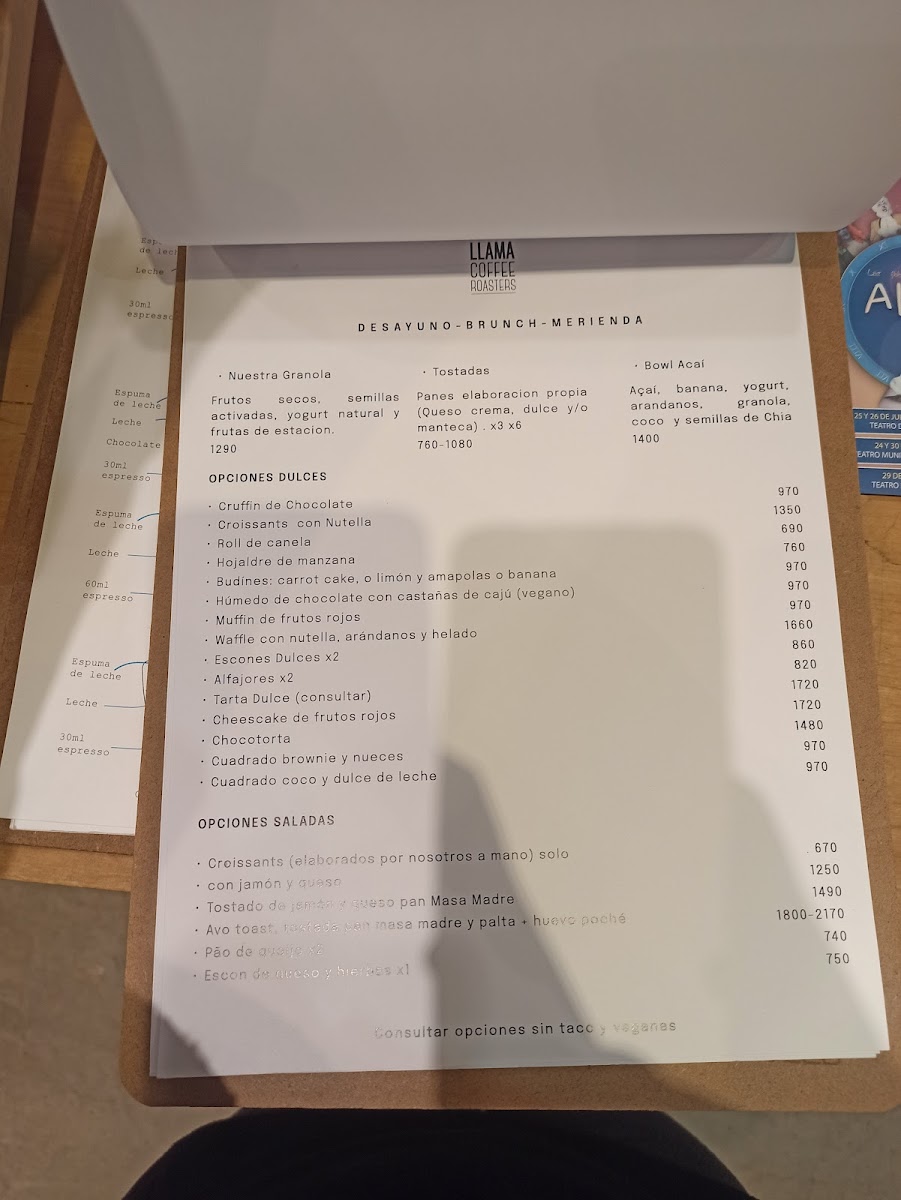 Llama Coffee Roasters Menu - Image 5