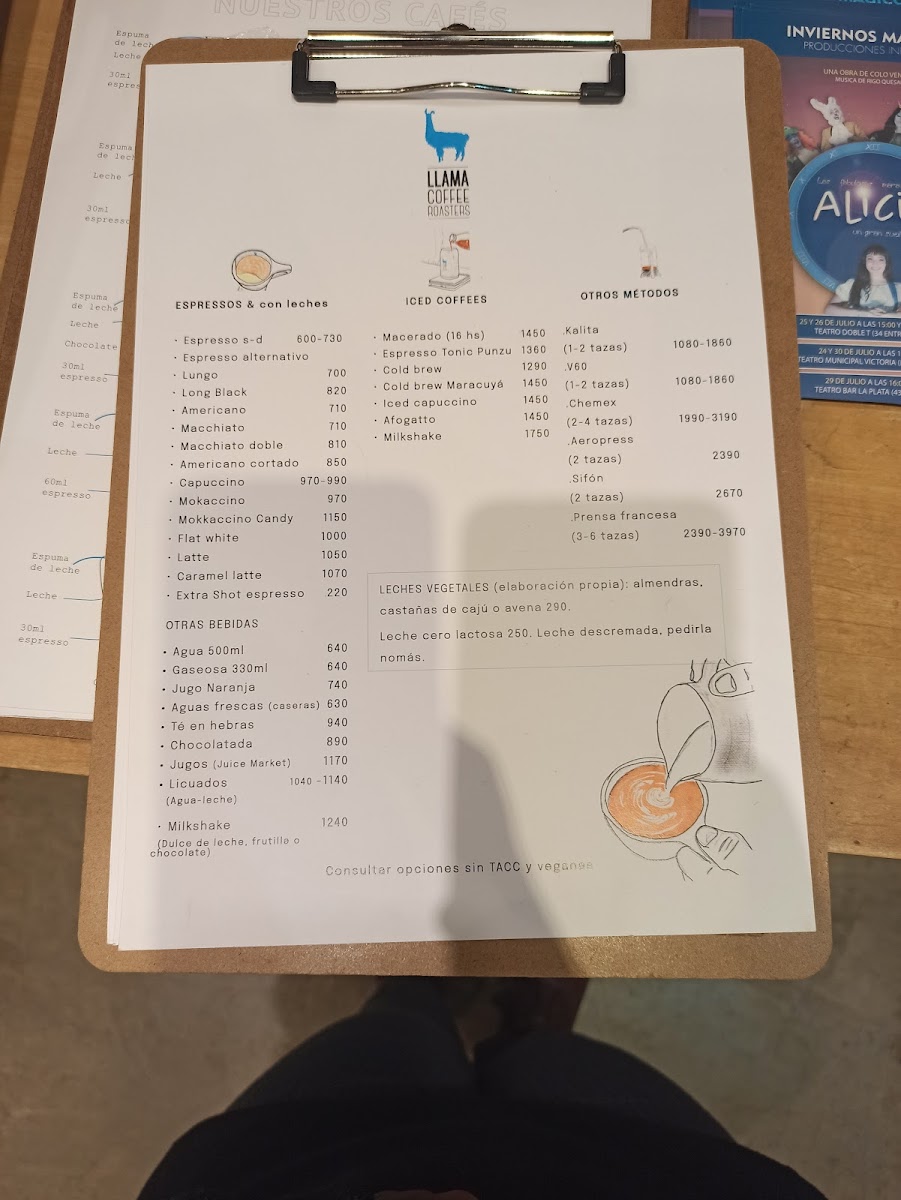 Llama Coffee Roasters Menu - Image 6